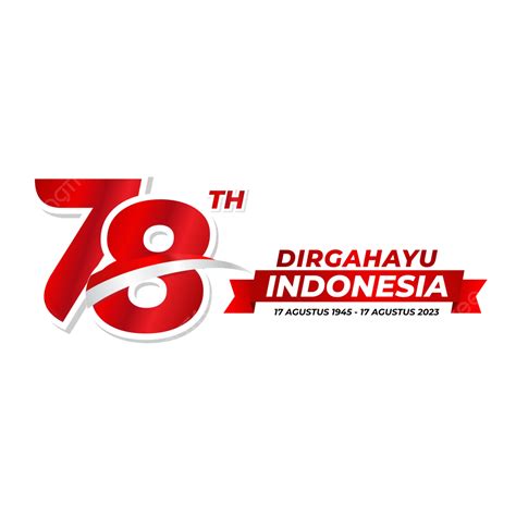 Logo Hut Ri 2023 Kemerdekaan Indonesia 78 Vektor Tapi