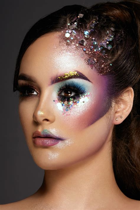 Pin By Michelle Reece On Art Glitter Makeup Looks Futuristic Makeup