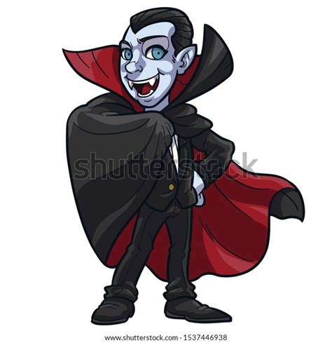 Funny Dracula Vampire Cartoon Vector Stock Vector Royalty Free 1537446938