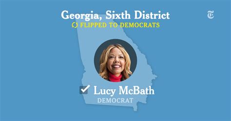 Georgias Sixth House District Election Results Lucy Mcbath Vs Karen Handel Election Results