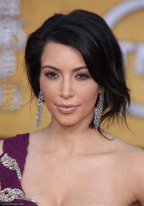 Today i was inspired to. Kim Kardashian at 2011 SAG Awards in Marchesa and Lorraine ...