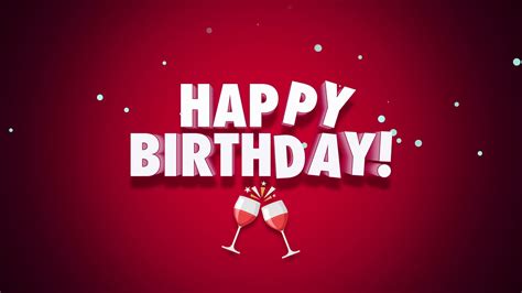 Animated Happy Birthday Text In 4k Close Up Stock Motion Graphics Sbv