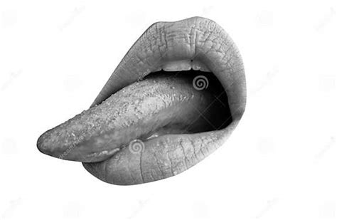 long tongue macro tongue lick lips close up of woman mouth tongue sensual lick stock image