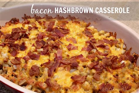 Bacon Egg Hash Brown Casserole