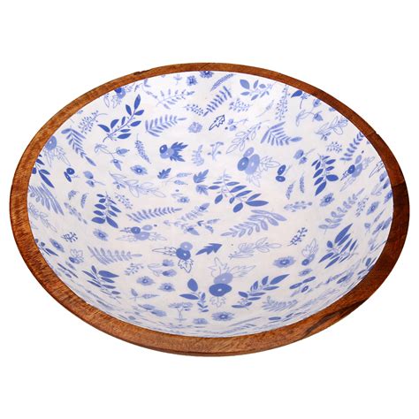 Enamel Coated Wooden Salad Bowl Welcome To Ruskit Craft