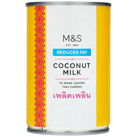 Mands Reduced Fat Coconut Milk 400ml British Online British Essentials
