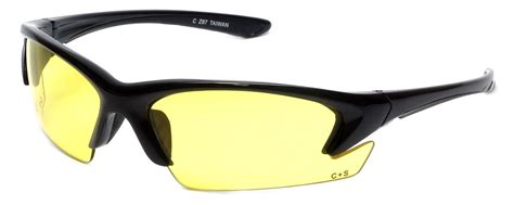 Semi Rimless Safety Glasses S 44 Nd Z871 Safety Rated W Yellow Lens