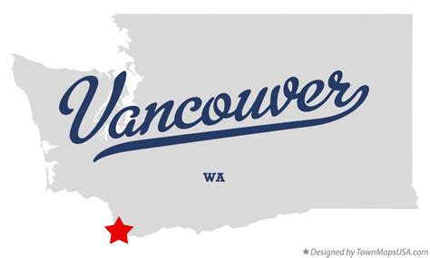 Map Of Vancouver Wa Washington