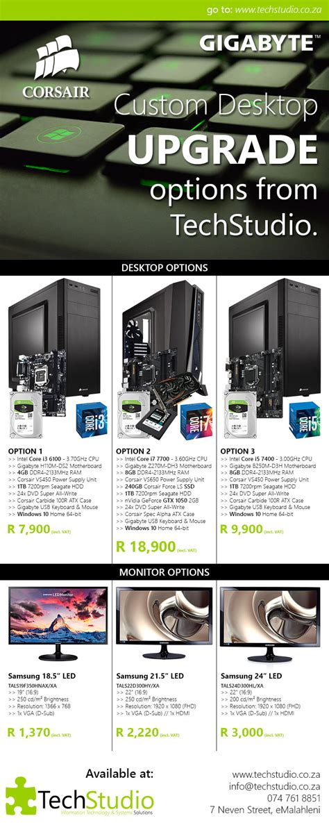 Custom Desktop Upgrade Options From Techstudio Techstudio Pty Ltd