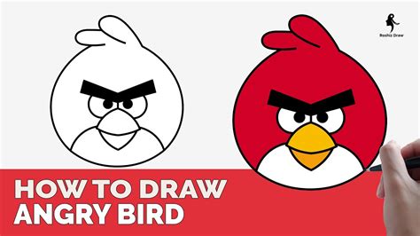 How To Draw Angry Birds Easy Youtube