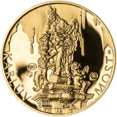 Cena Proof Pražské dukáty dukát Karlův most Au Kč