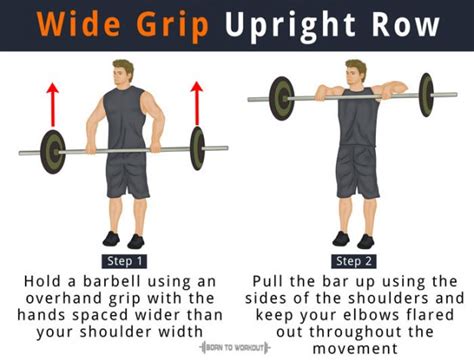 Wide Grip Upright Row Born To Workout Born To Workout
