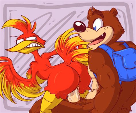 Rule 34 Avian Backpack Banjo Banjo Kazooie Banjo Banjo Kazooie Bear