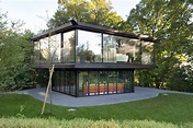 Garden Pavilion: il padiglione in vetro e acciaio simile a Villa Savoye ...