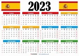 Calendario 2023 España Con Días Festivos Para Imprimir