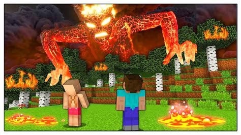 Il Mostro Di Lava Attacca La Casa Di Noob Minecraft Ita Youtube