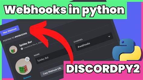 Connect Any Python Programm With Discord Using Webhooks Youtube