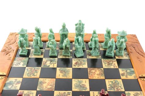 Vintage Kingstone Taiwanese Wood And Resin Chess Set Ebth