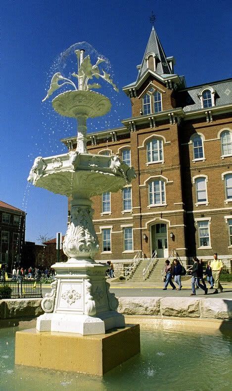 Purdue University West Lafayette John Purdue Memorial Fountain West