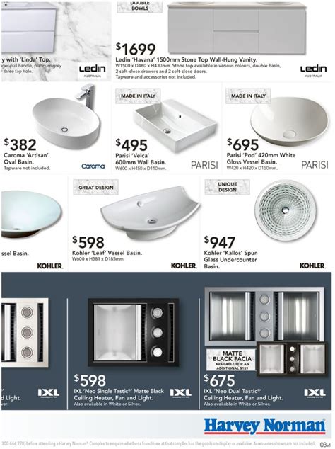 These materials work really well in a allure bathrooms has a wide and varied range of bathroom vanity units at our melbourne showrooms. Harvey Norman Catalogue Bath March 2017 (Page 11)