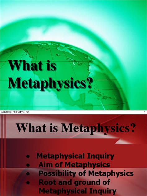 What Is Metaphysics Metaphysics Reality