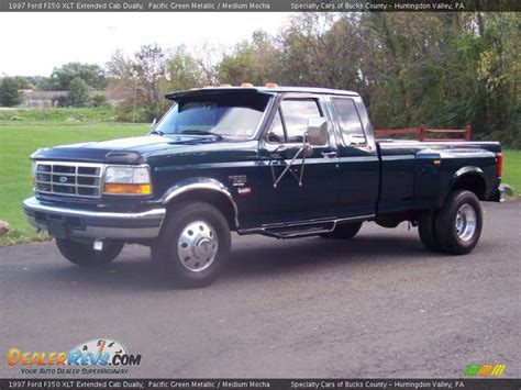 1997 Ford F350 Xlt Extended Cab Dually Pacific Green Metallic Medium