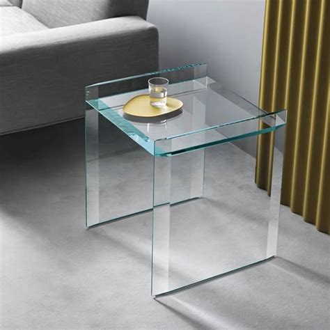 Tonelli Quiller Side Table End Tables Glass Living Room Bedroom