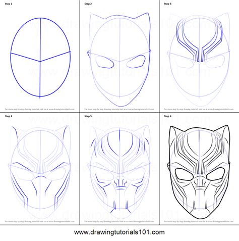 Black Panther Drawing Easy Step By Step Newstrenscoloring