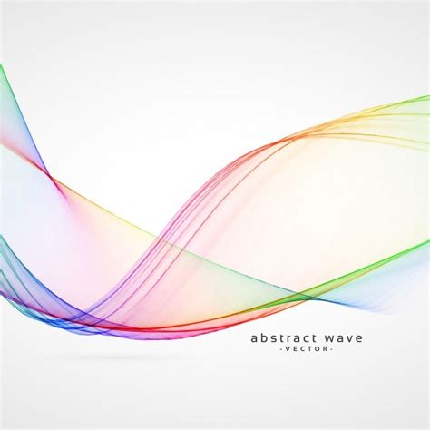 Abstract Colorful Waves Background Vector Free Download