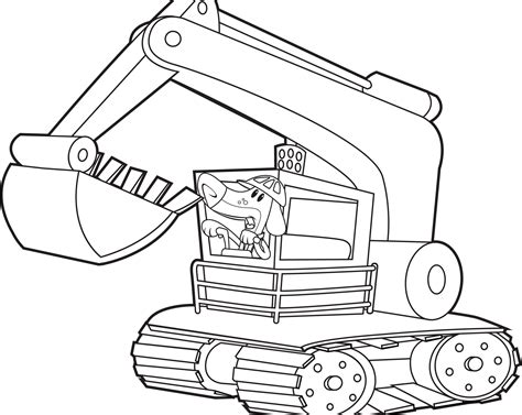 Review Of Excavator Coloring Page 2022