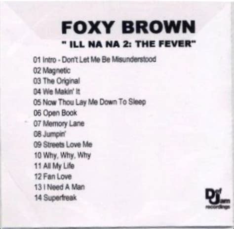 Foxy Brown Ill Na Na The Fever Cdr Discogs