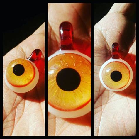 Eyeball Necklace Eyeball Necklace Jewelry T Present Etsy Glass Eyeballs Glass Pendants