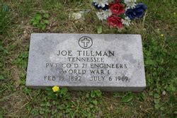 Joseph W Joe Tillman 1889 1969 Find A Grave Memorial