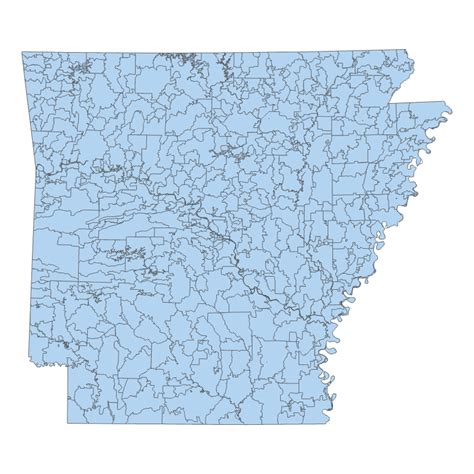 Zip Code Tabulation Areas 2001 Polygon Arkansas Gis Office