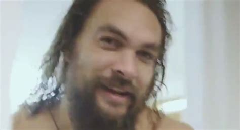 Jason Momoa Goes Shirtless While Promoting ‘snl From The Shower Watch Now Jason Momoa