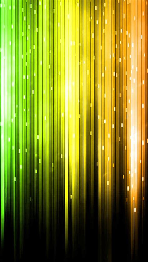 Cool Phone Wallpapers With Abstract Yellow And Green Lights Hd