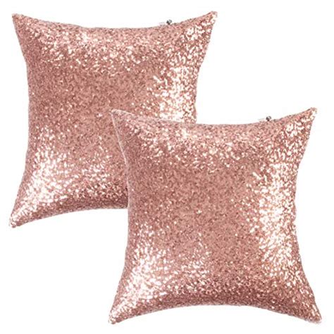 Kevin Textile Sequins Decorative Luxurious Home Party Square Pillow