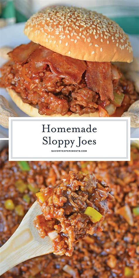 The BEST Homemade Sloppy Joes Sloppy Joe Recipe With An Edge
