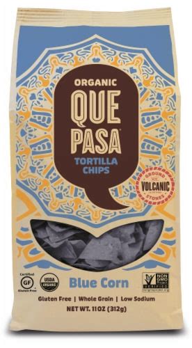 que pasa organic blue corn tortilla chips 11 oz fry s food stores