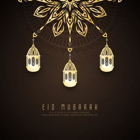 Premium Vector Abstract Eid Mubarak Stylish Background