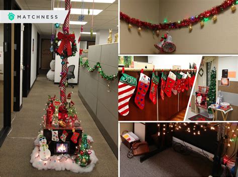 50 Inviting Christmas Office Decorations Matchness Com