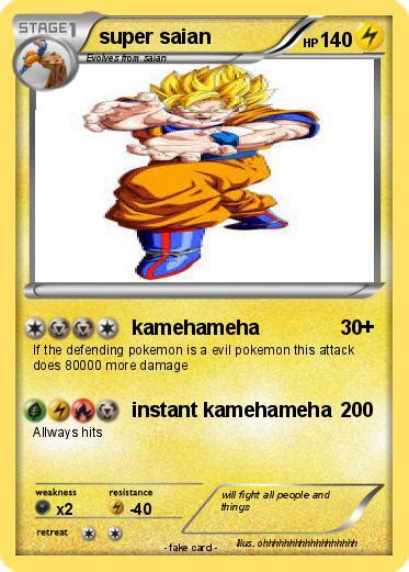 Pokémon Super Saian Kamehameha My Pokemon Card
