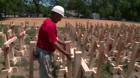 Crosses Representing Gun Violence Victims On Display In Murder Capital Of The Us Abc13 Houston