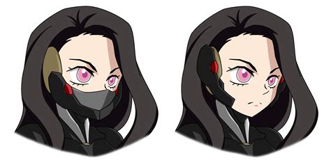 Fully Rendered Head And Mask Concept Of Nezuko By Yours Truly For A