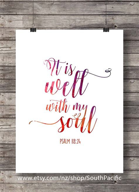 Psalms Bible Journaling Printable Art Set Of 3 Watercolor Etsy