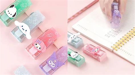 Diy Sanrio Transparent Sliding Eraser Diy Kawaii Homemade Eraser Pen