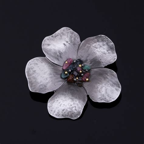 2019 Vintage Flower Brooches For Women Wedding Party Bouquets Classic Colorful Gravel Brooch