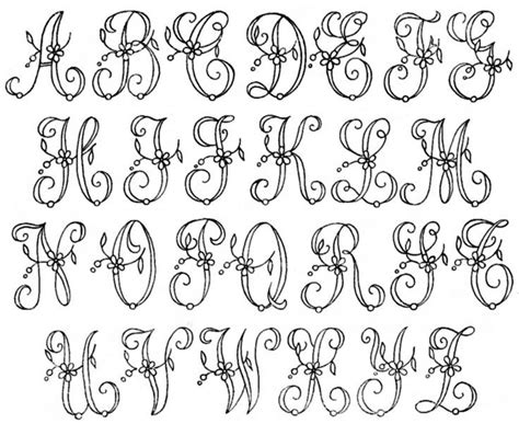 lettering Monograma Alfabeto bordado Escrito à mão
