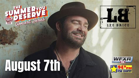 Lee Brice At Dr Pepper Park Downtown Roanoke