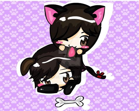 Chibi Cat And Dog By Kaidankuri On Deviantart